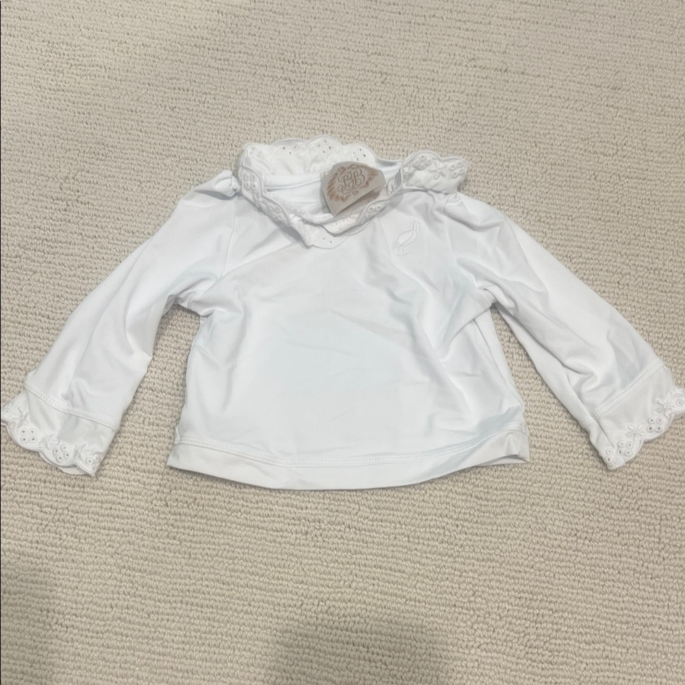The Beaufort Bonnet Company White Kids Swim Rashguard